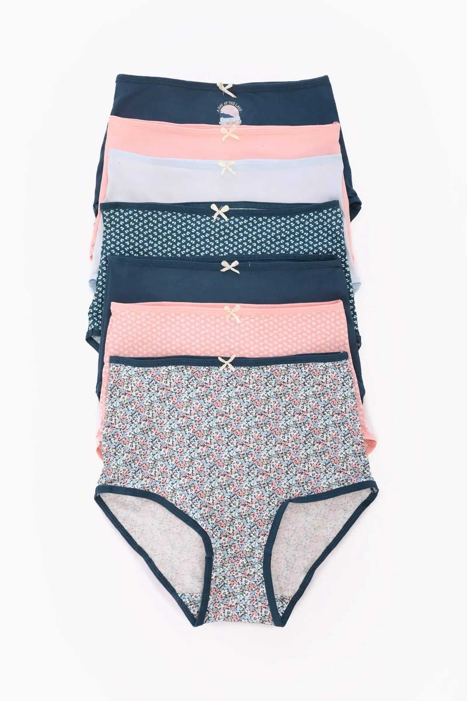 Pack of 7 Colored Full Brief Panties