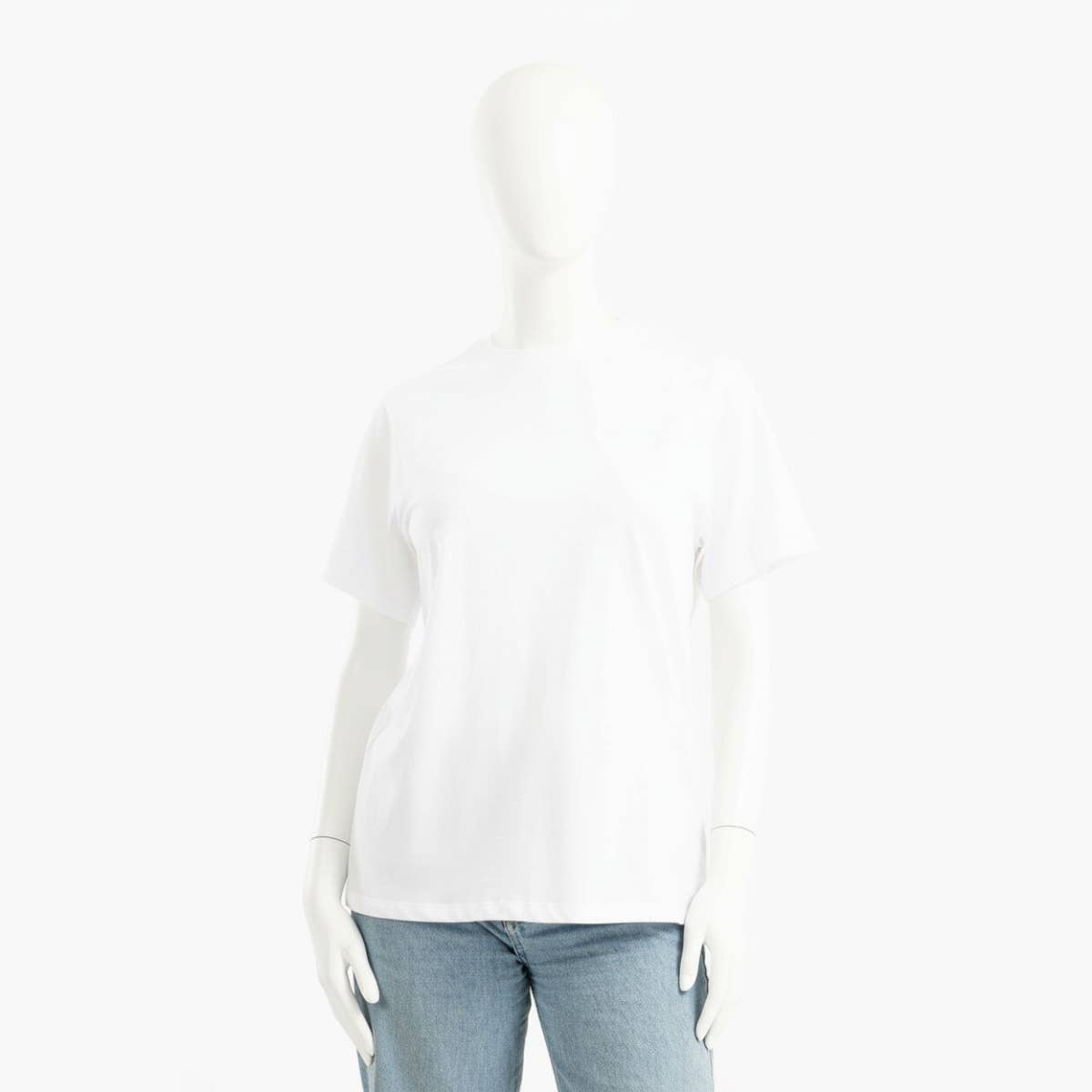 Carinawear Basic Solid Cotton T-Shirt - Round Neck, Short Sleeves