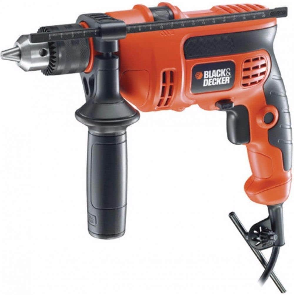 Black & Decker CD714REK-B5 Hammer Drill Corded Variable, 710W, 2800 RPM - Red