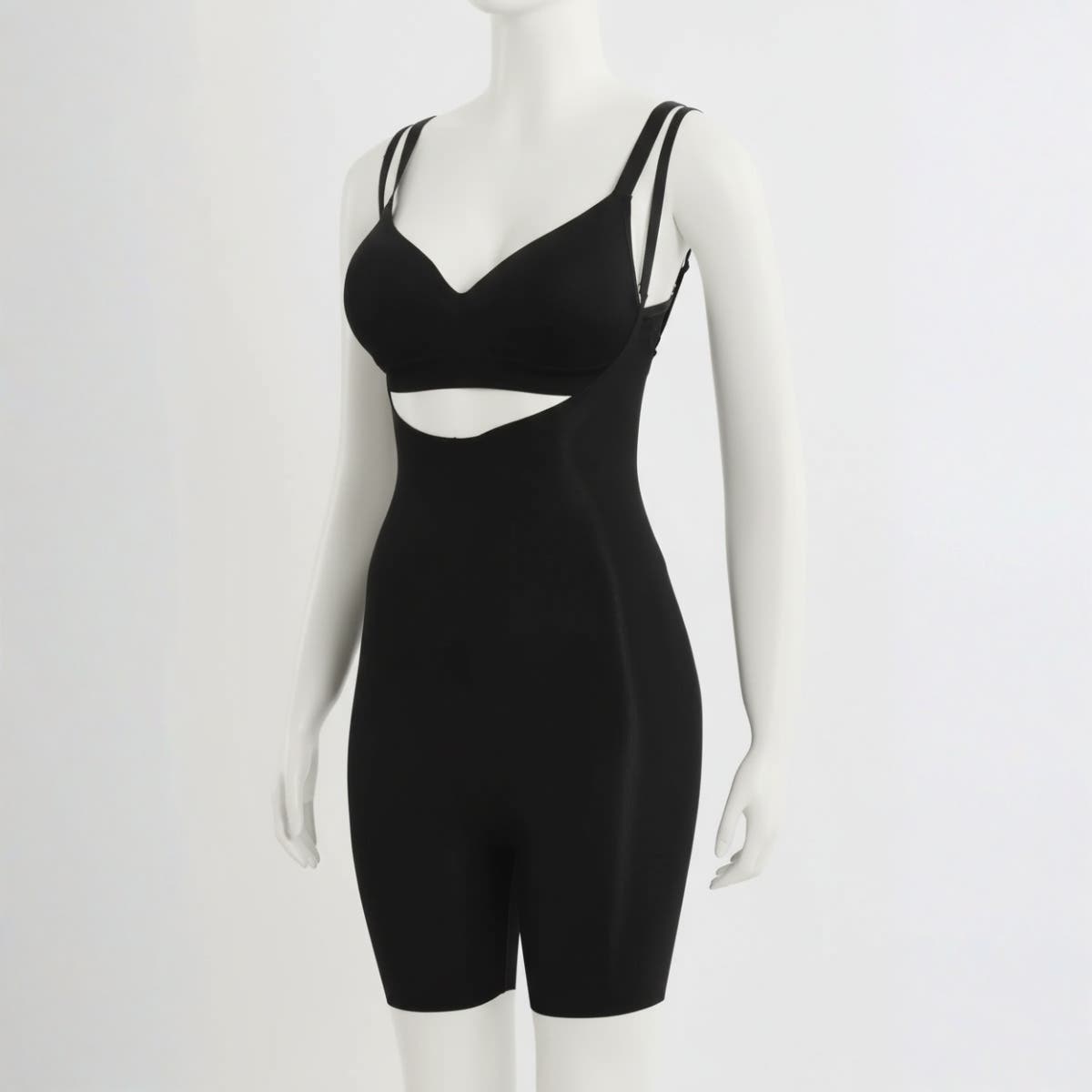 Carinawear Braless Bodysuit with Spaghetti Straps | Plain Pattern | Slim Fit