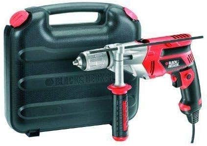 BLACK+DECKER Percussion Hammer Drill 710W, Variable Speed - Black Orange