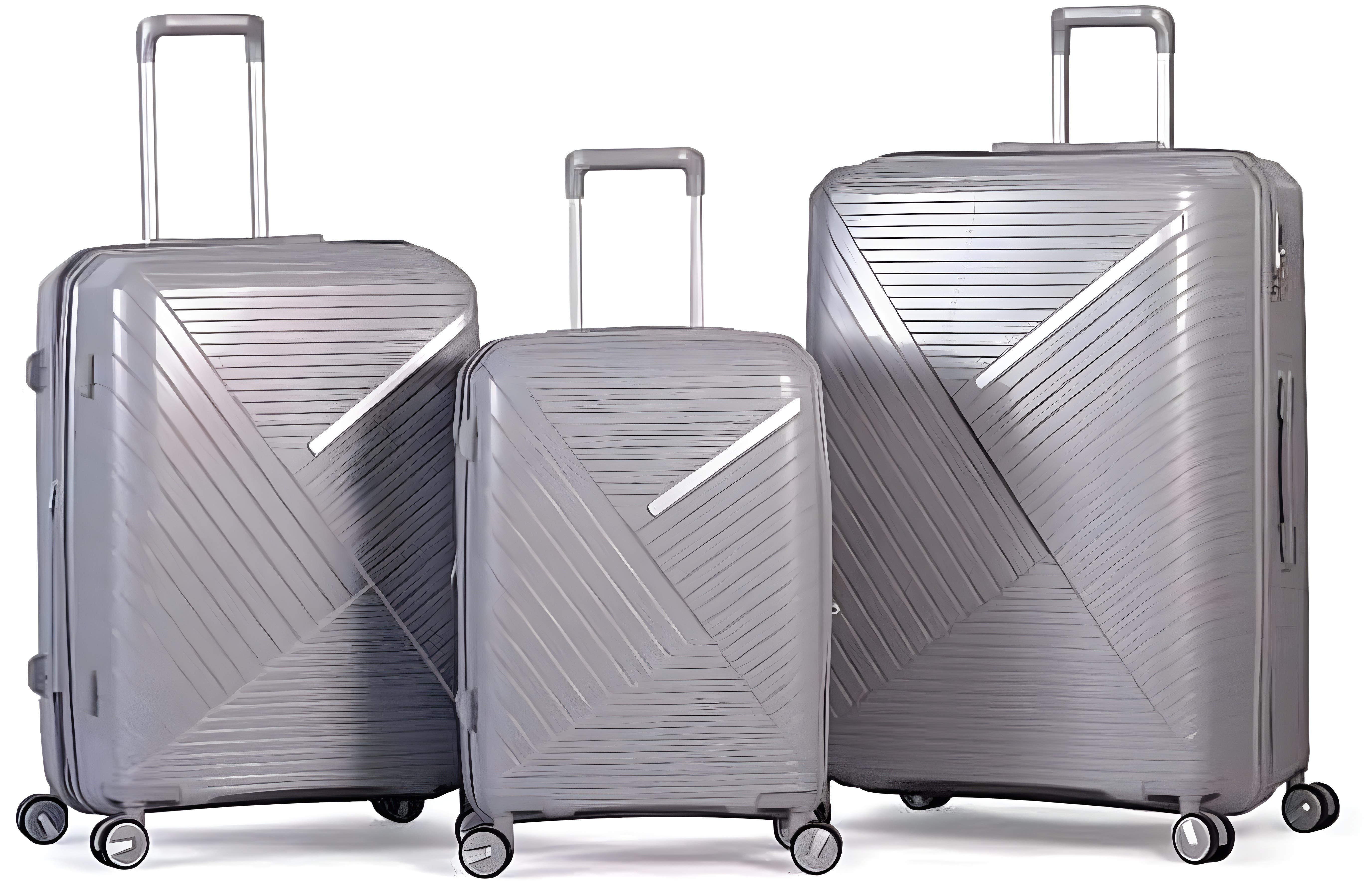 Musselz Anti Breakage 3-Piece Travel Bag Set - Spinner Wheels, Combination Lock