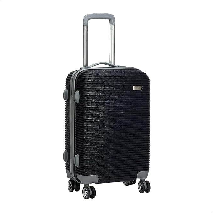 Unbreakable TSA Lock Luggage Trolley Bag - Spinner Wheels, Expandable - Black 20"
