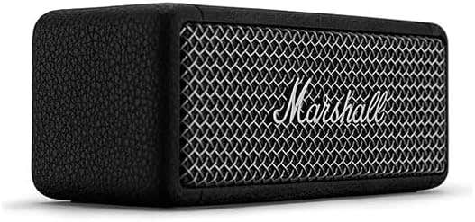 Marshall Emberton II Wireless Portable Speaker, Waterproof, 30 Hours Continuous Playtime - Black Silver
