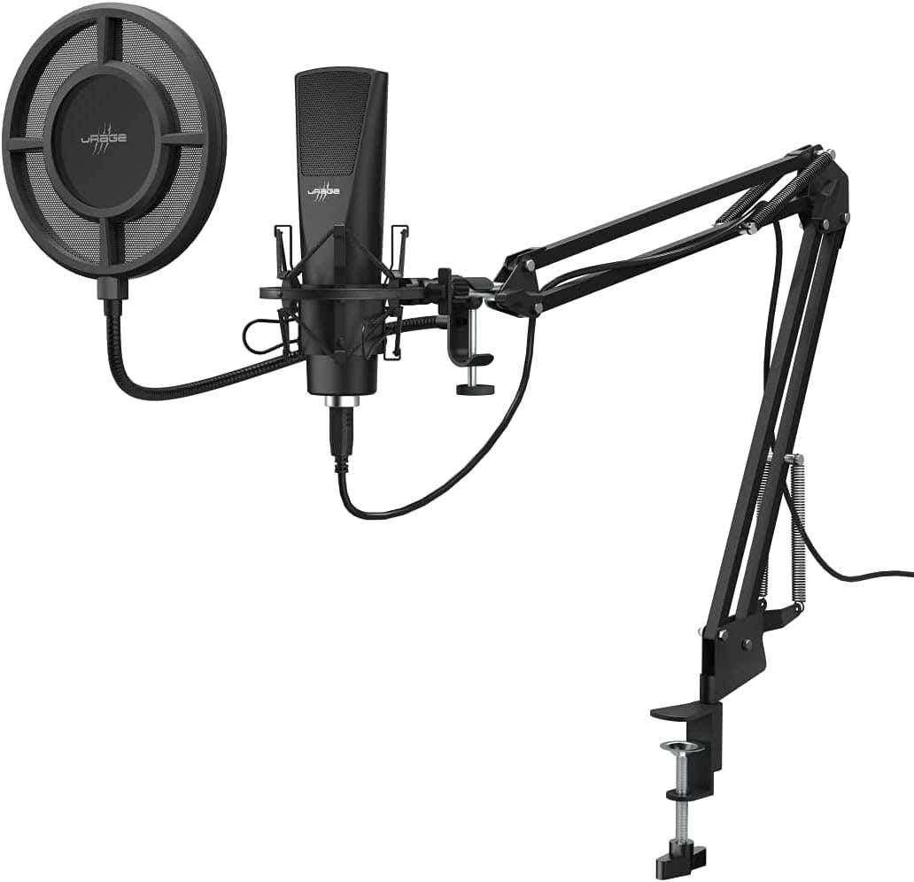Urage 186020 Stream 800 HD Studio Streaming Microphone - Black