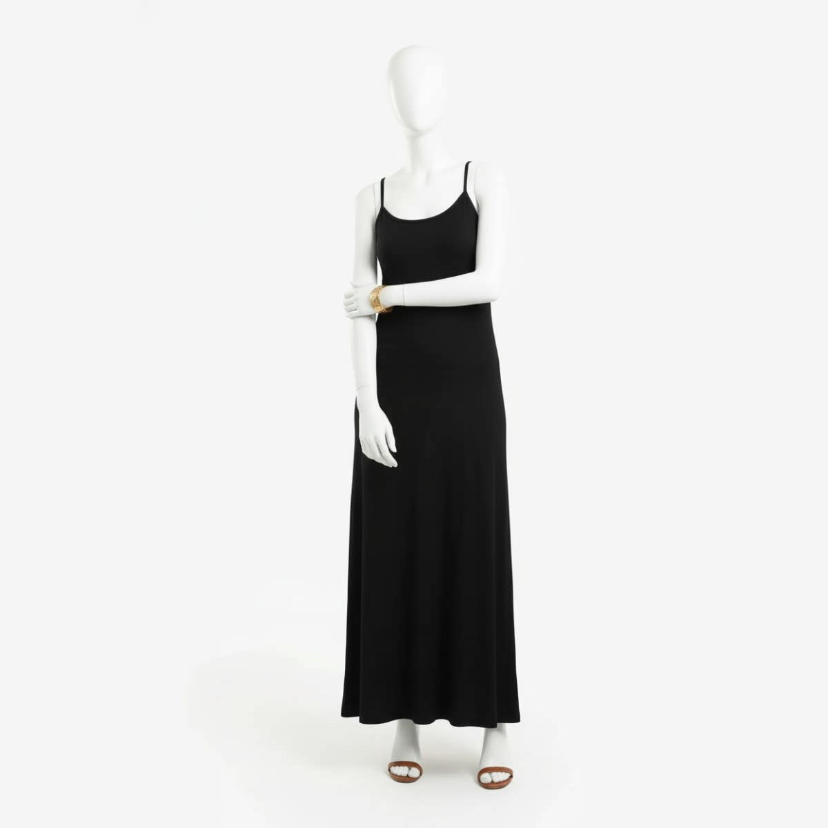 Carinawear Strappy Maxi Dress | Lightweight Poplin, Spaghetti Straps, Casual Style