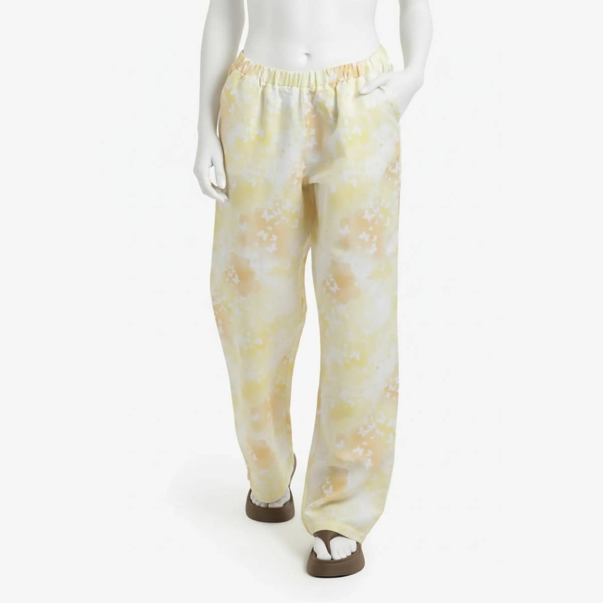 Self Pattern Beach Pants