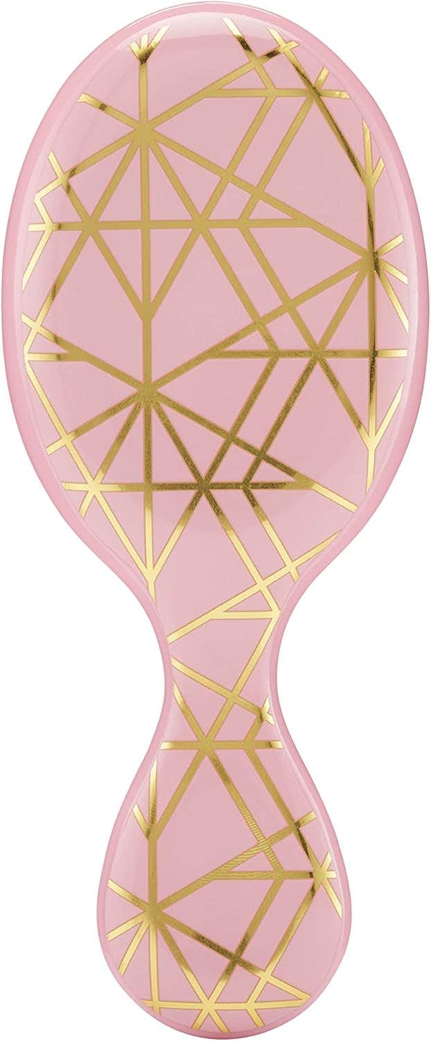 Wet Brush Mini Detangle Brush - Geo Peach, Travel Size