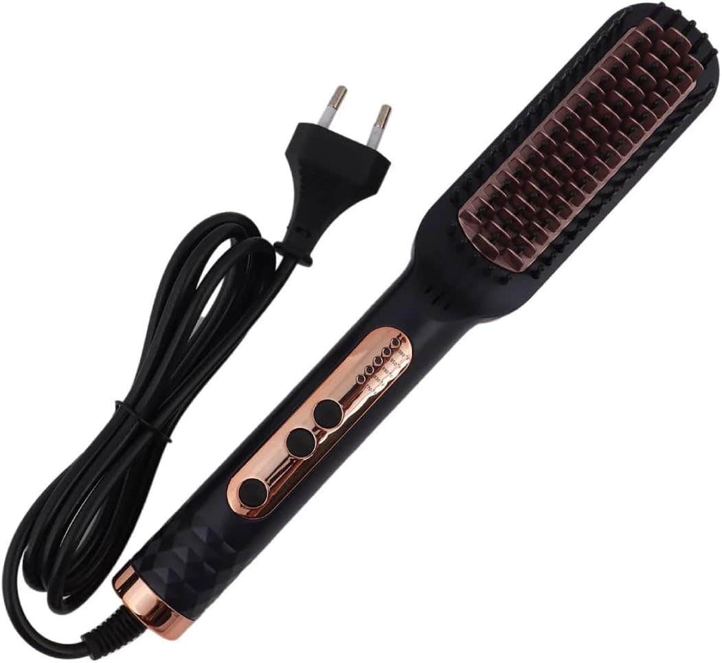 Sokany SK-15008 Hair Straightener Brush - Multicolor Stainless Steel - Rapid Heating - For All Hair Types