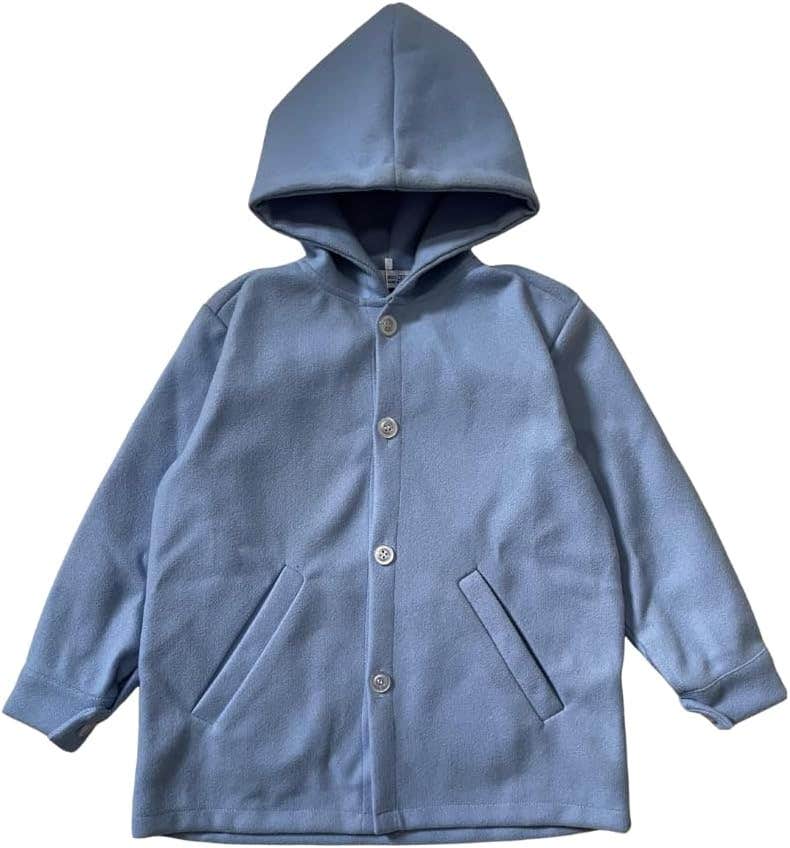 Kids Gogh Jacket, Light Blue, Button Front, Side Pockets