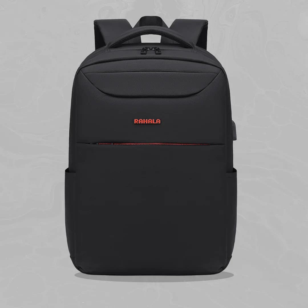 RAHALA 15.6-Inch Waterproof Laptop Backpack - Black