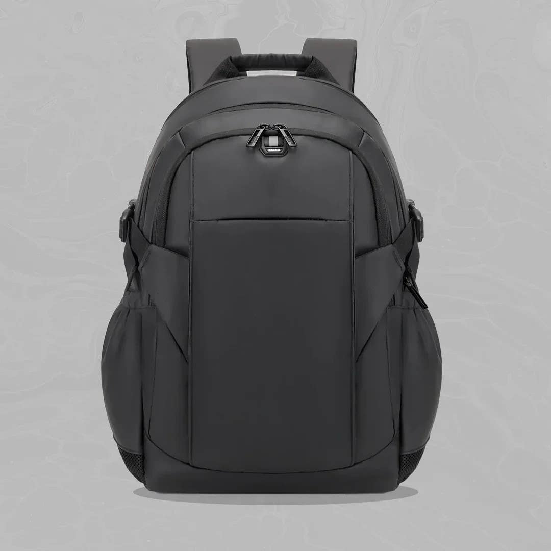 RAHALA 17-Inch Laptop Backpack, Waterproof, USB Charging - Black