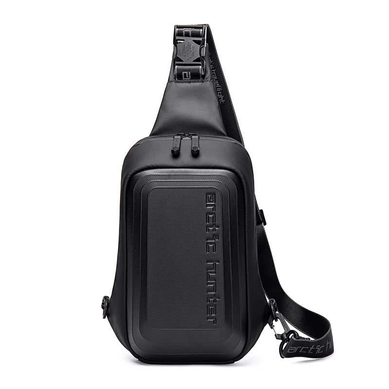 Arctic Hunter Men's Multifunctional Waterproof Crossbody Bag - Black