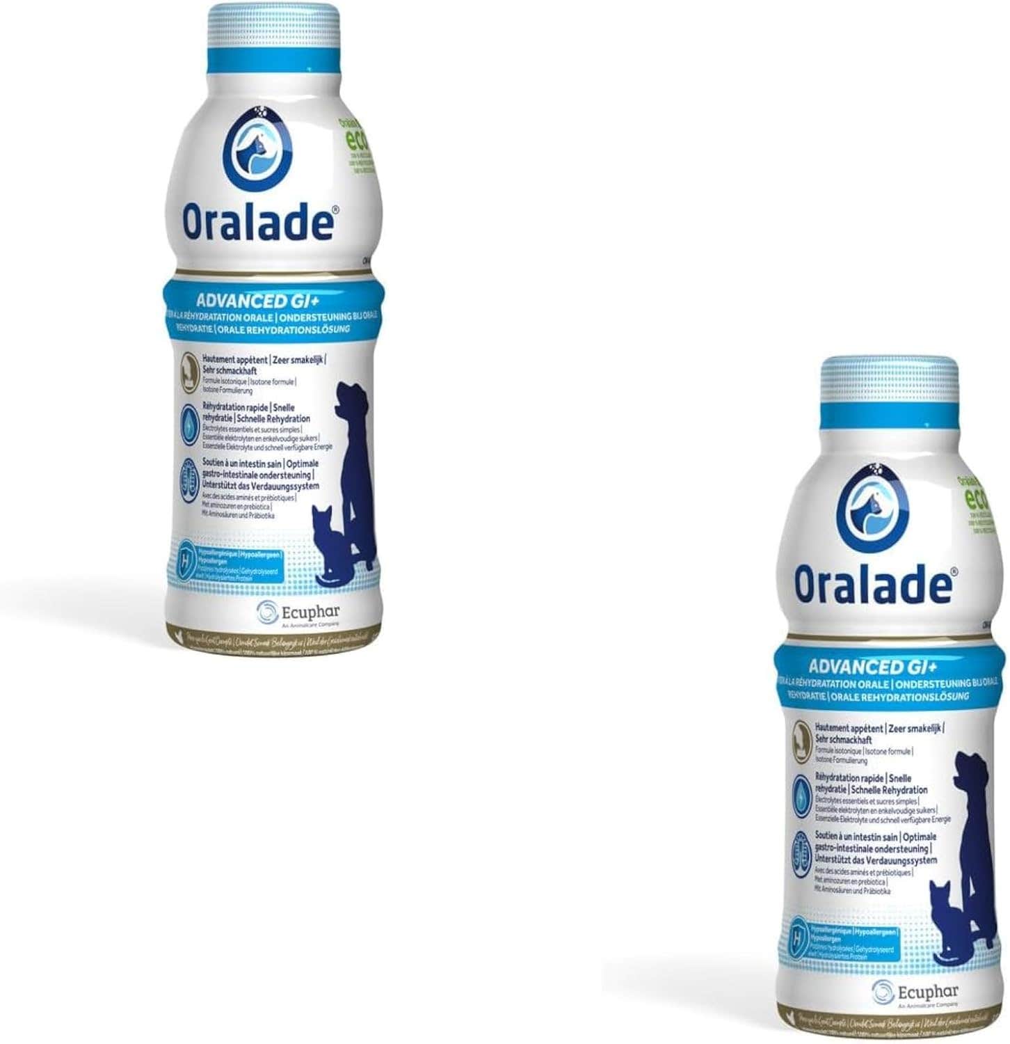 Oralade GI Support Tasty Solution for Dogs and Cats - Double Pack - 2 x 500 ml