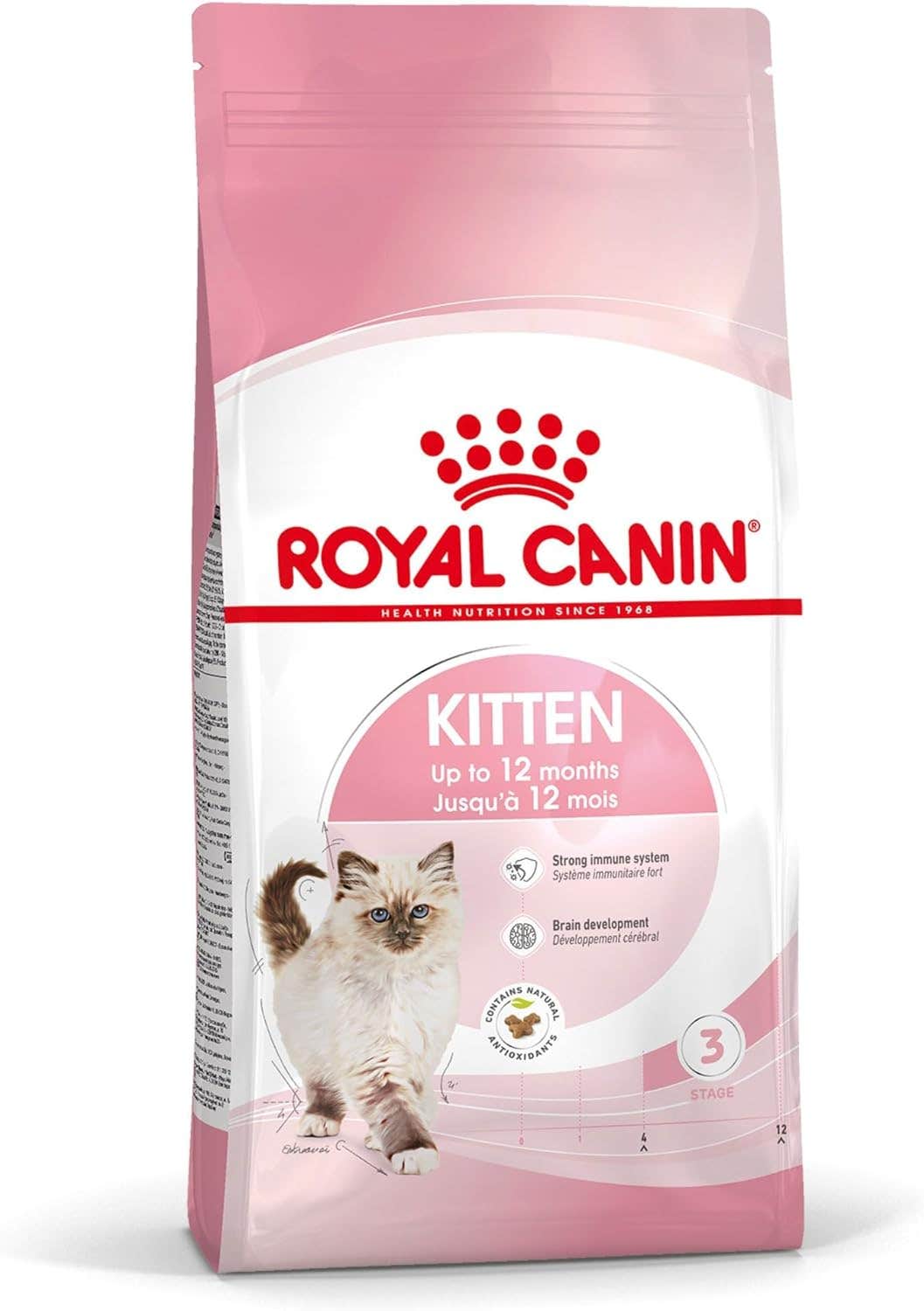 Royal Canin Kitten | 400 g | Dry Food for Cats Puppies up to 12 Months | To Support the Immune System, Digestion and Brain Development | With Omega-3