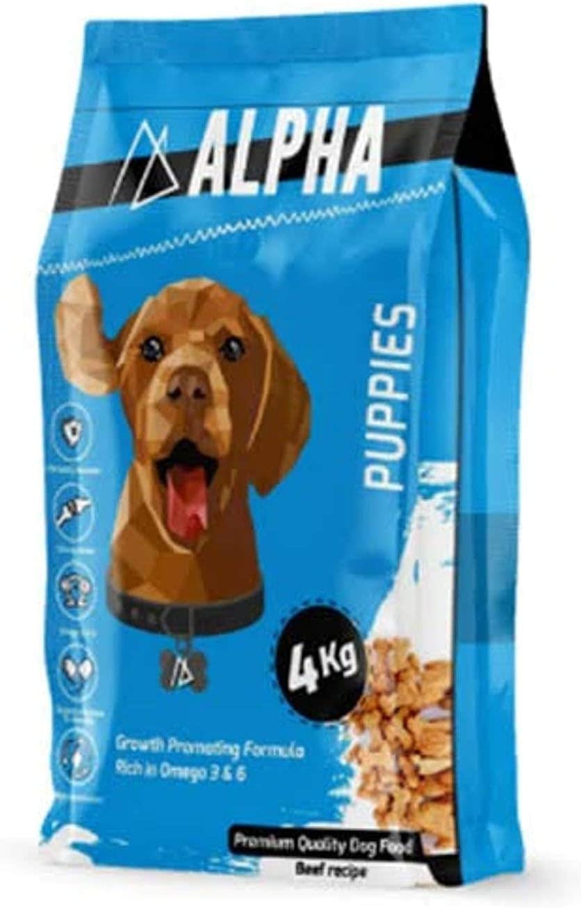 Generic Alpha Dry Puppy Dog Food - 4kg Bag - Large Breed Formula