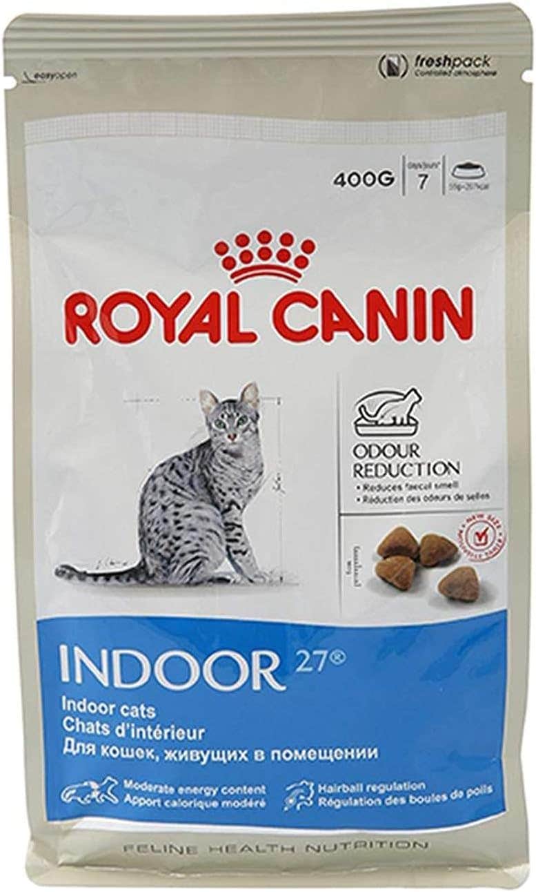 Royal Canin Indoor Cat Food 400g - Stool Odor Reduction, Weight Management