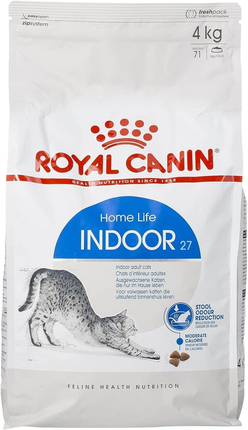Royal Canin Indoor Cat Food 2kg - Digestive Health, Hairball Control