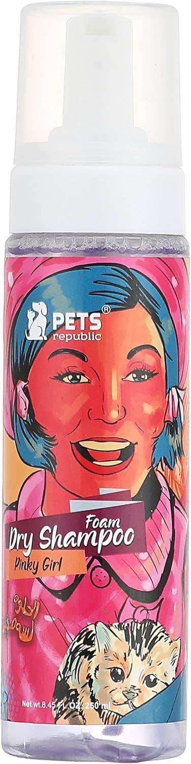 Dry Foam Shampoo for Dogs & Cats - Long Lasting Scent - 250ml