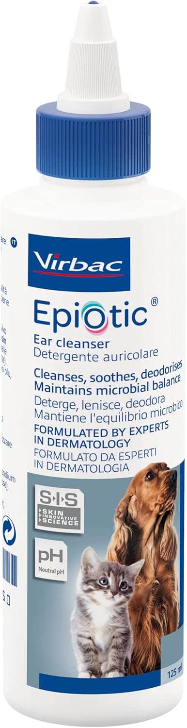 Virbac Epiotic Ear Cleaner for Dogs & Cats - 125ml - Skin Innovative Science Technology