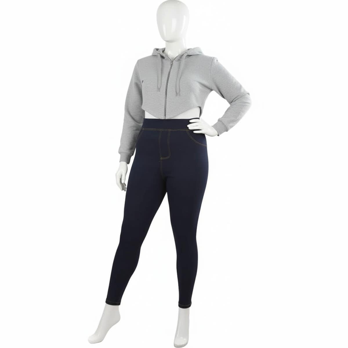 Modern Jeans Style Leggings | Elastic & Stylish | Blue | New Arrival