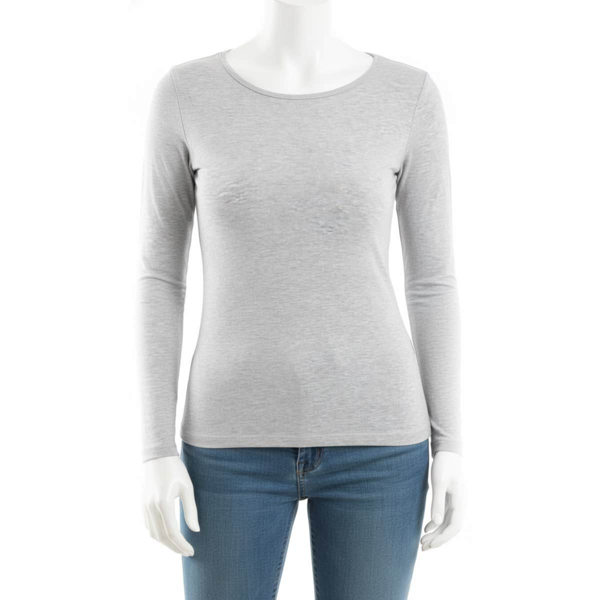Basic Long-Sleeve Round Neck Shirt XS - Active Top - MarMar Boutique