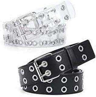 Classic Black and White Leather Thong Straps - MarMar Boutique