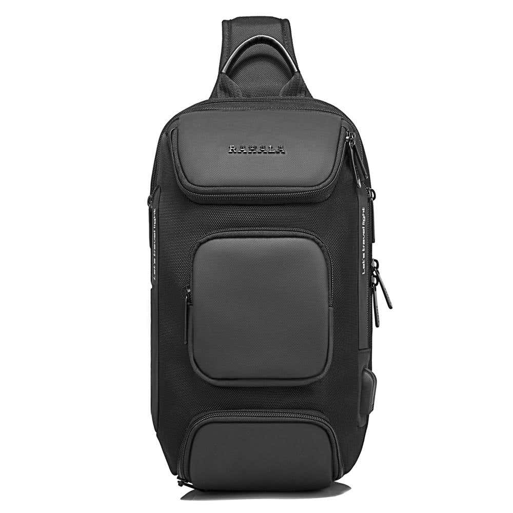 RAHALA Multi-Function Waterproof Crossbody Bag - Black