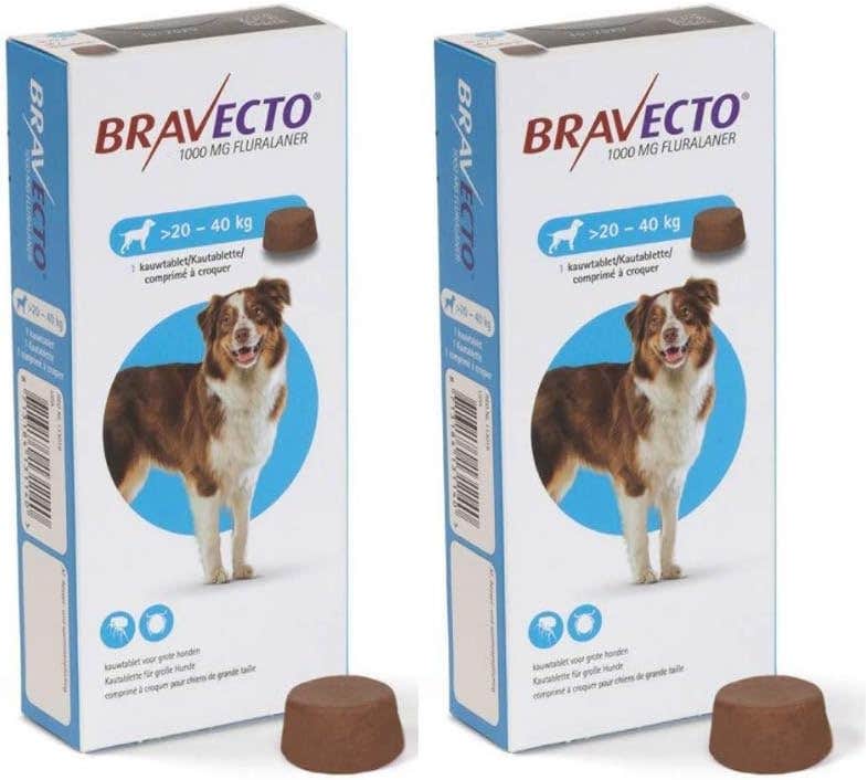 Bravecto Tick & Flea Treatment 1000mg (1 Chew)