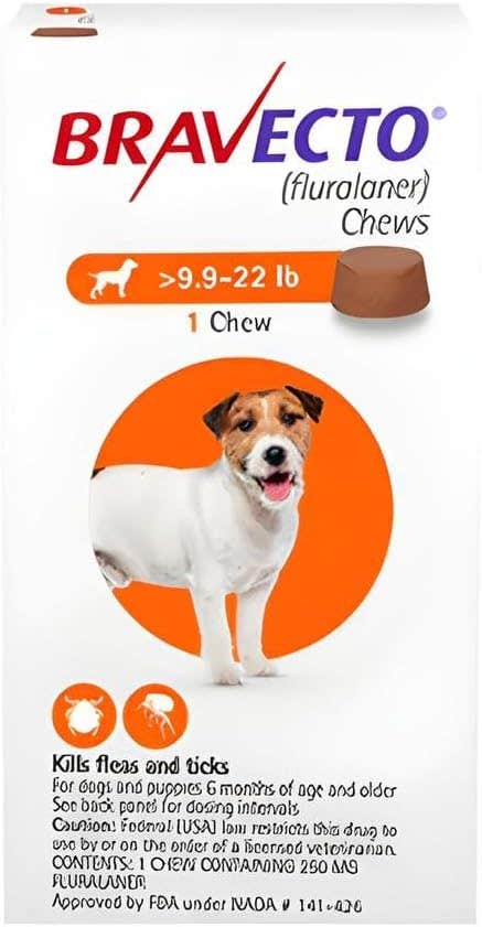 Bravecto Chewable Tablet For Small Dogs (4.5-10 Kg) X 1 Tablet