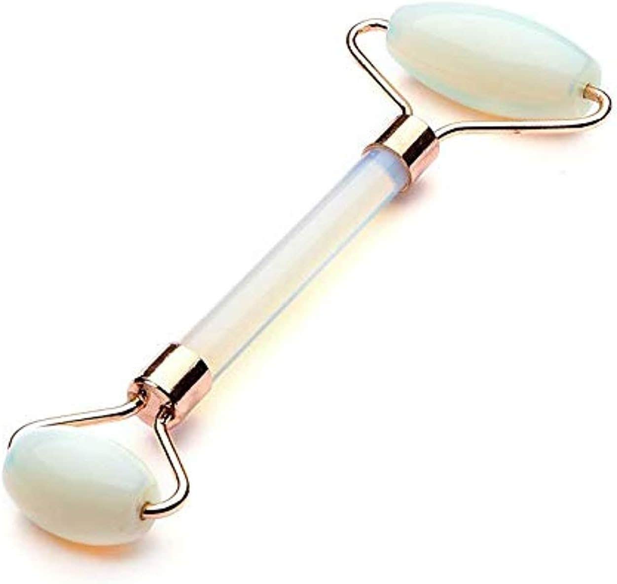 Party Queen Natural White Gallstone Face-lift Beauty Device Facial Eye Massage Stick Jade Roller Push Face Jade Roller