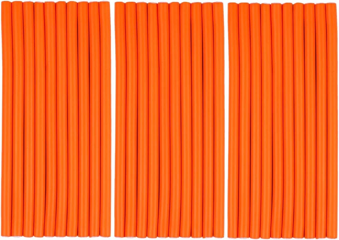 Ms Aloe 3Pack Flexible Curling Hair Rods for Perms Soft Foam Hair Rollers No Heat Hair Rods Rollers Spiral Curlers for Long Medium Short Hair Random Color(Diameter 1.2cm,30Rods)