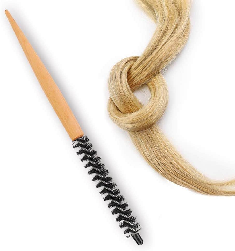 iFCOW Mini Round Hair Comb, Heat Resistant Small Round Hair Brush, 16mm, Ideal for Short Hair