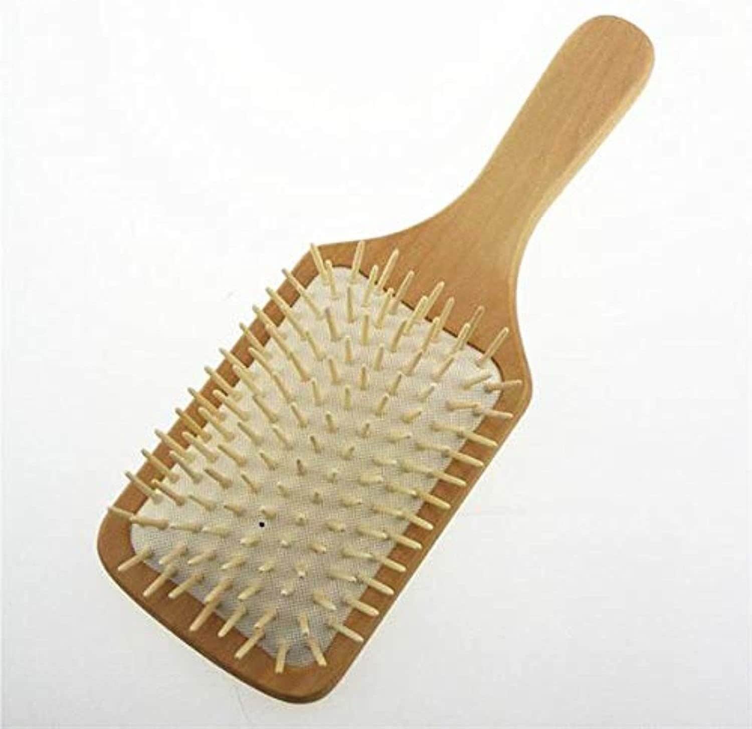 Wooden Hair Brush with Massager