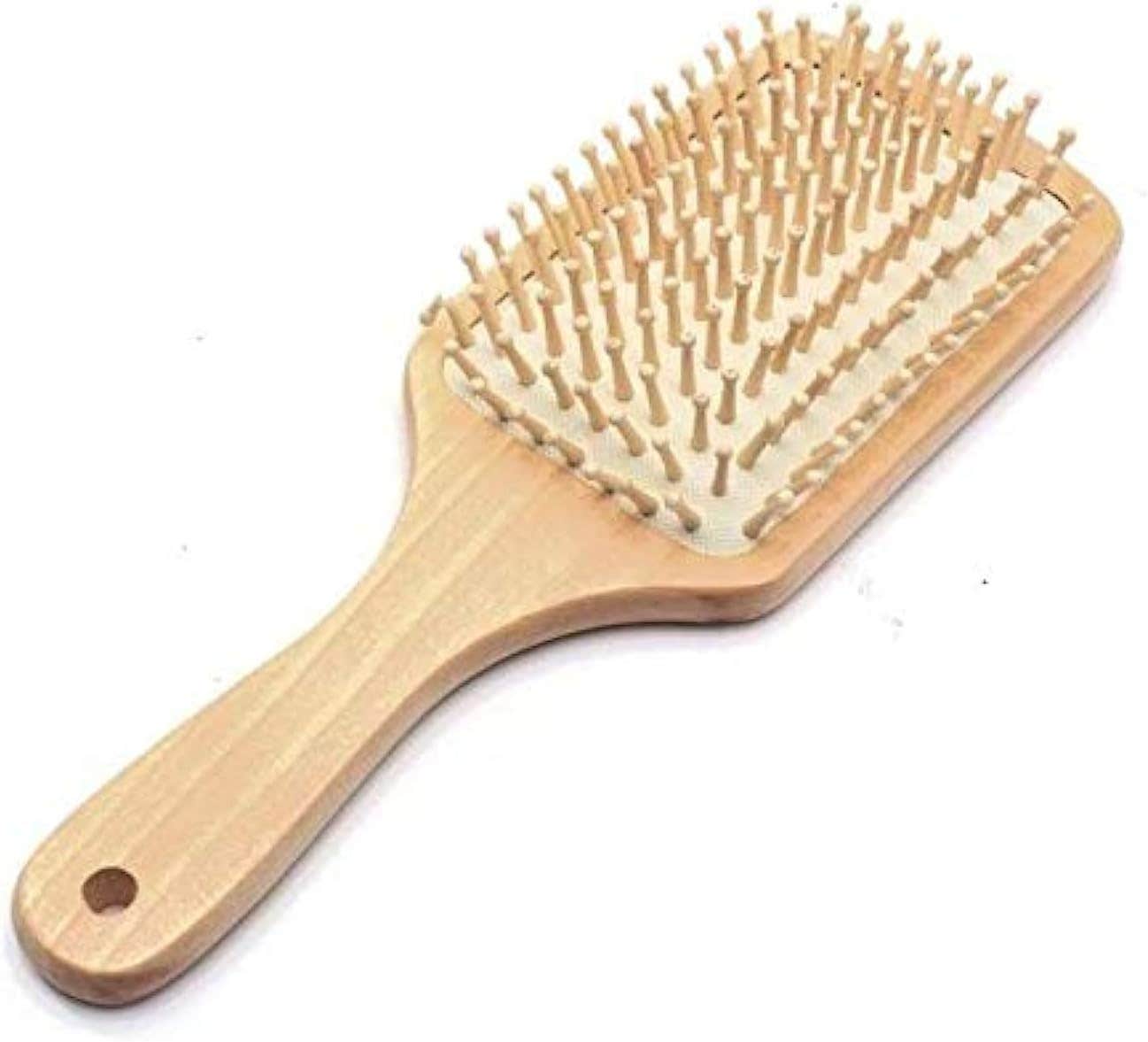 Wooden Hair Brush with Massager