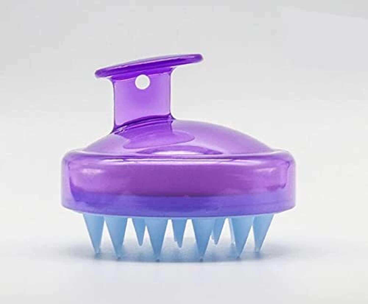 Scalp massage brush with shampoo