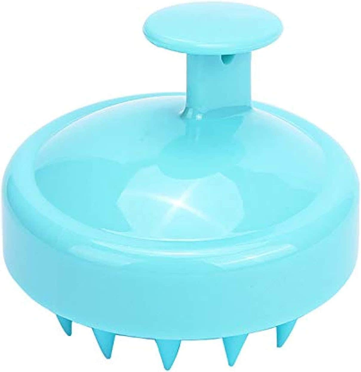 Soft Silicone Bristles Anti Dandruff Head Scalp Massager, Shampoo Brush for Wet and Dry Hair