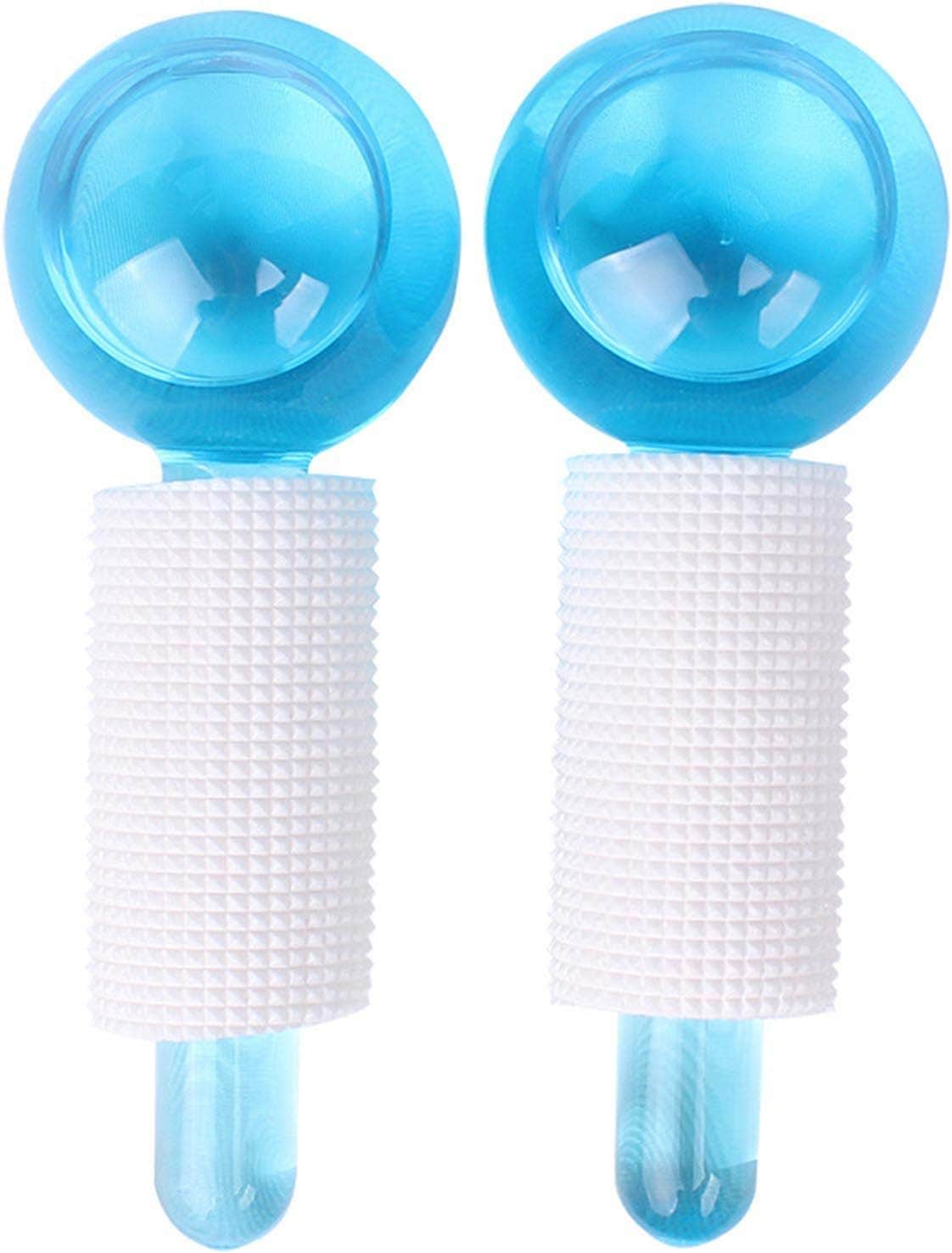 Crystal Glass Ball Facial Roller (2 Pieces)