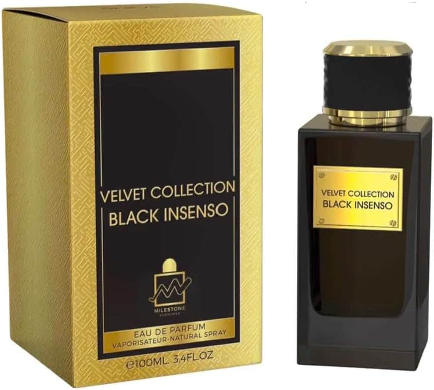 Emper Milestone Eau De Parfum Velvet Collection Black Insenso For Unisex 100ml