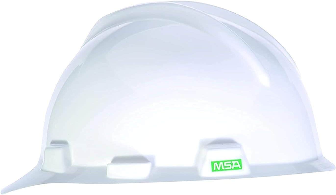 Msa V-gard Safety Helmet With Ratchet - White