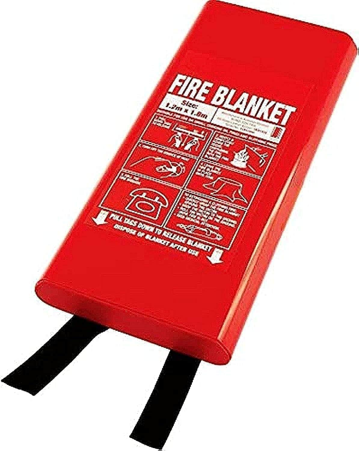 ELSAAD Fire Blanket - Red Fiberglass Fire Protection Gear