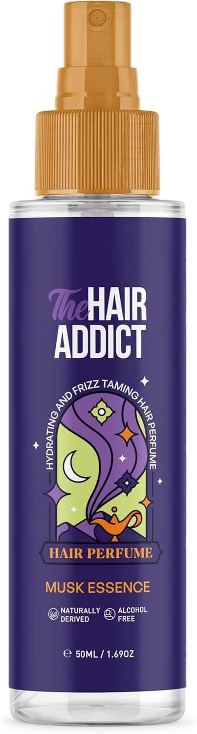 The Hair Addict Hair Perfume - Musk Essence Scent 50ml - Hydrating Hair Mist