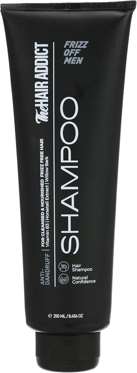 The Hair Addict MEN Frizz-Off Anti-Dandruff Shampoo 250ml - Nourishing & Frizz Control