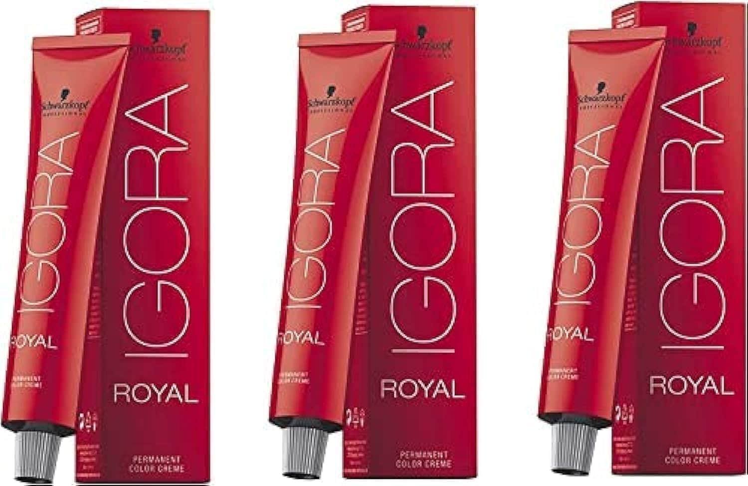 Schwarzkopf Igora Royal Dark Blonde Permanent Hair Colour - Pack of 3