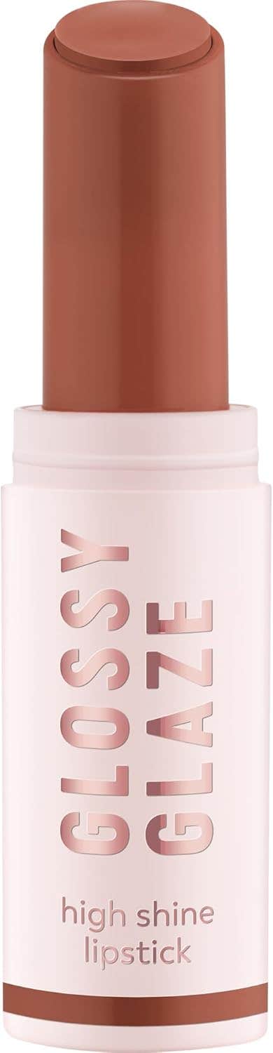 essence Shiny Glaze High Shine Lipstick, Brown, Glossy Finish, Vegan, Paraben-Free