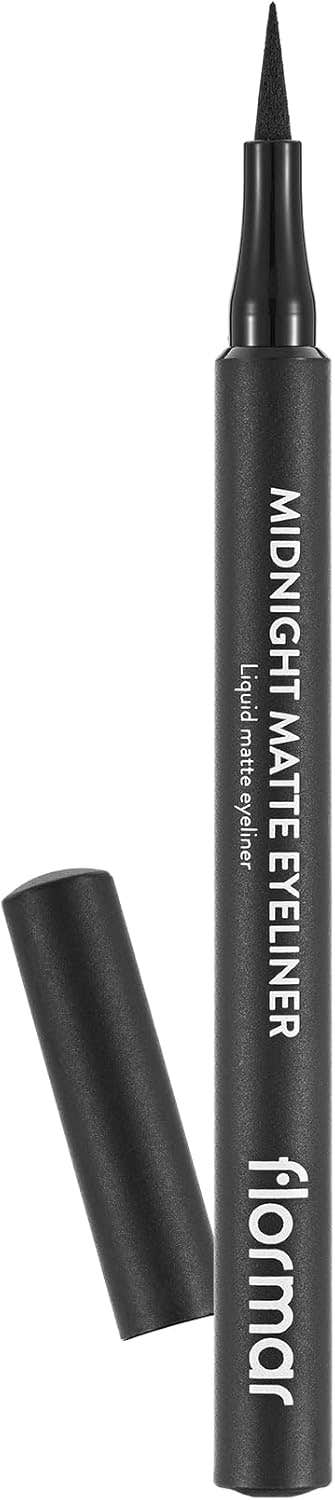 Flormar Midnight Matte Black Liquid Eyeliner - Defining & Durable