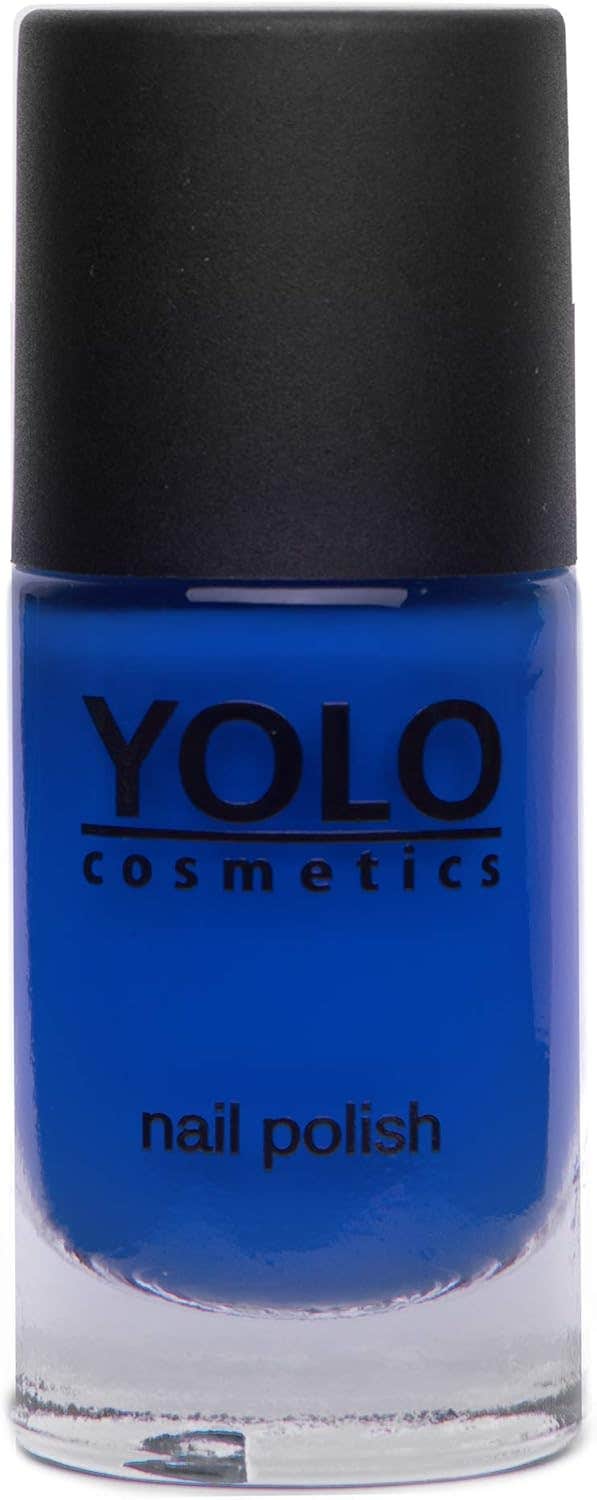 YOLO Blue Nail Polish - Long-Lasting Glossy Lacquer - 10ml