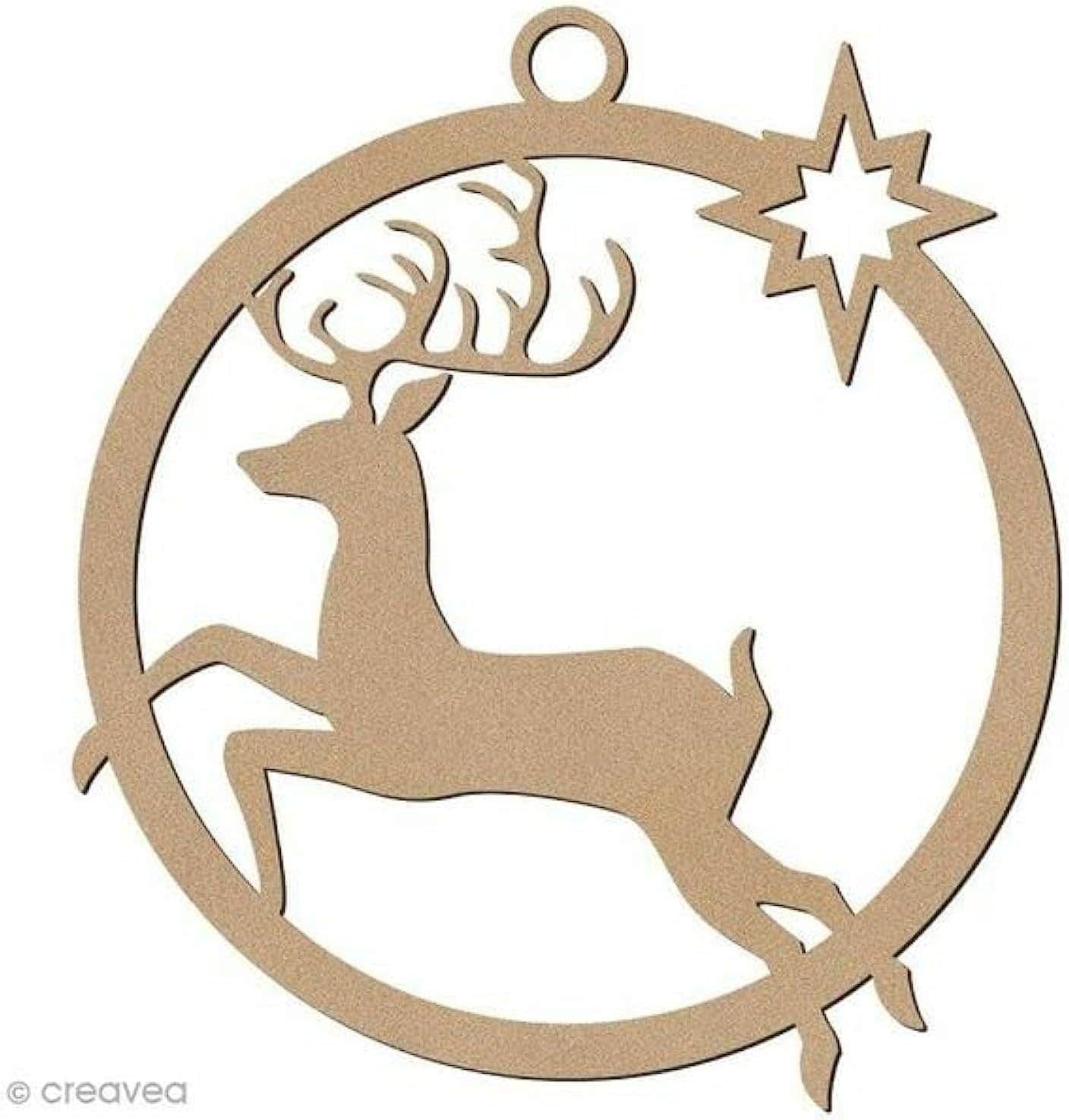 Woody Deer Ornament Decoration Art