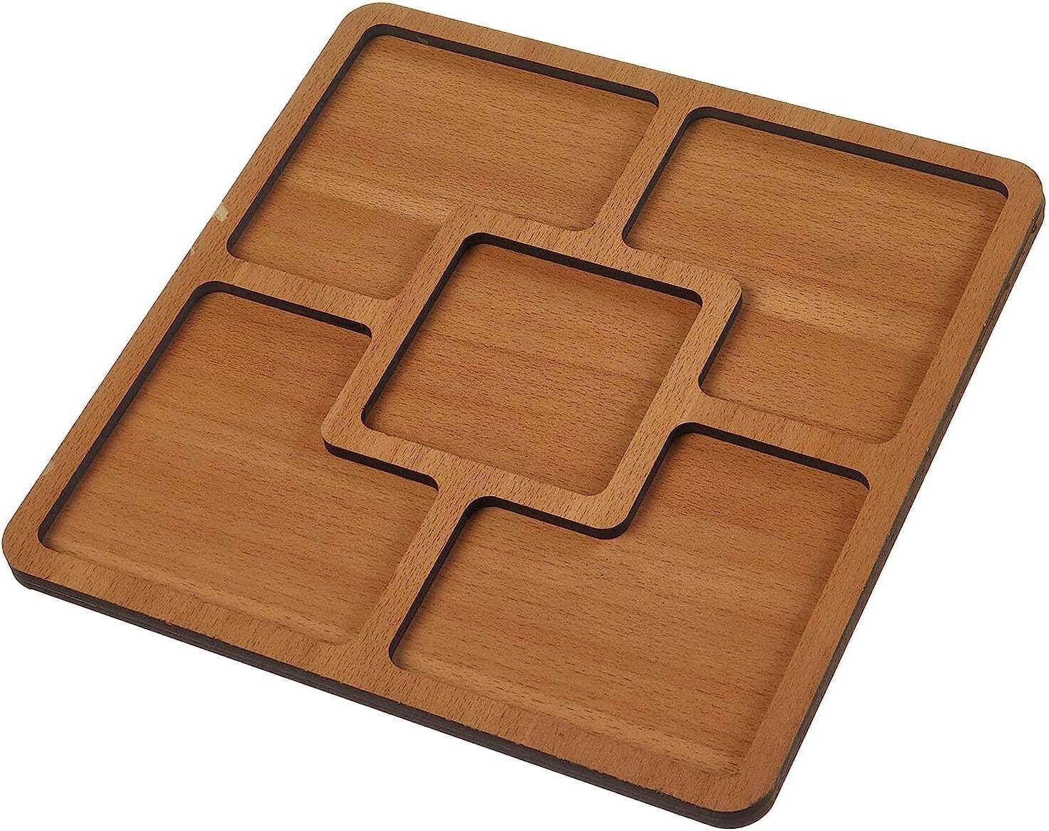 Wooden Snack Plate - Brown