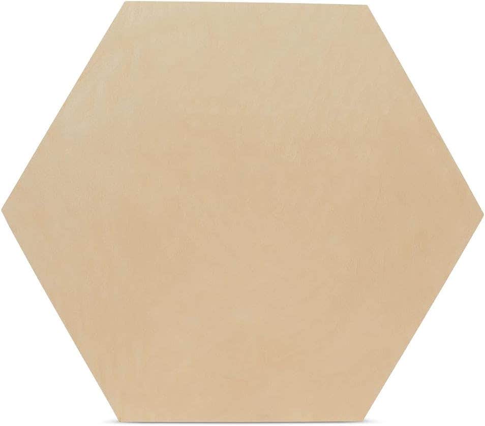 Woodpeckers Unfinished Wooden Hexagon Blanks 14-inch, Pack of 3 Hexagon Cutouts for Craft Wood Shapes and Honeycomb Decoration,